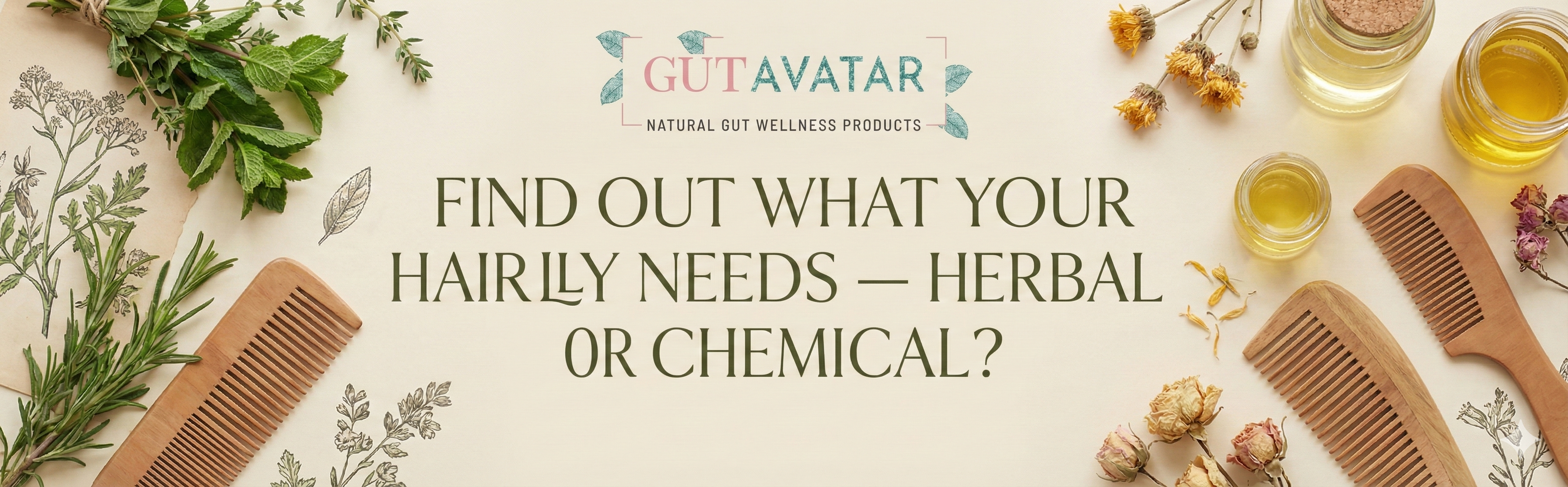 Comparison chart detailing the ingredients, benefits, and side effects of natural herbal vs chemical hair masks for hair repair.