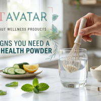 Premium GutAvtar gut health powder formulated for daily microbiome balance, bloating relief, and advanced digestive support.
