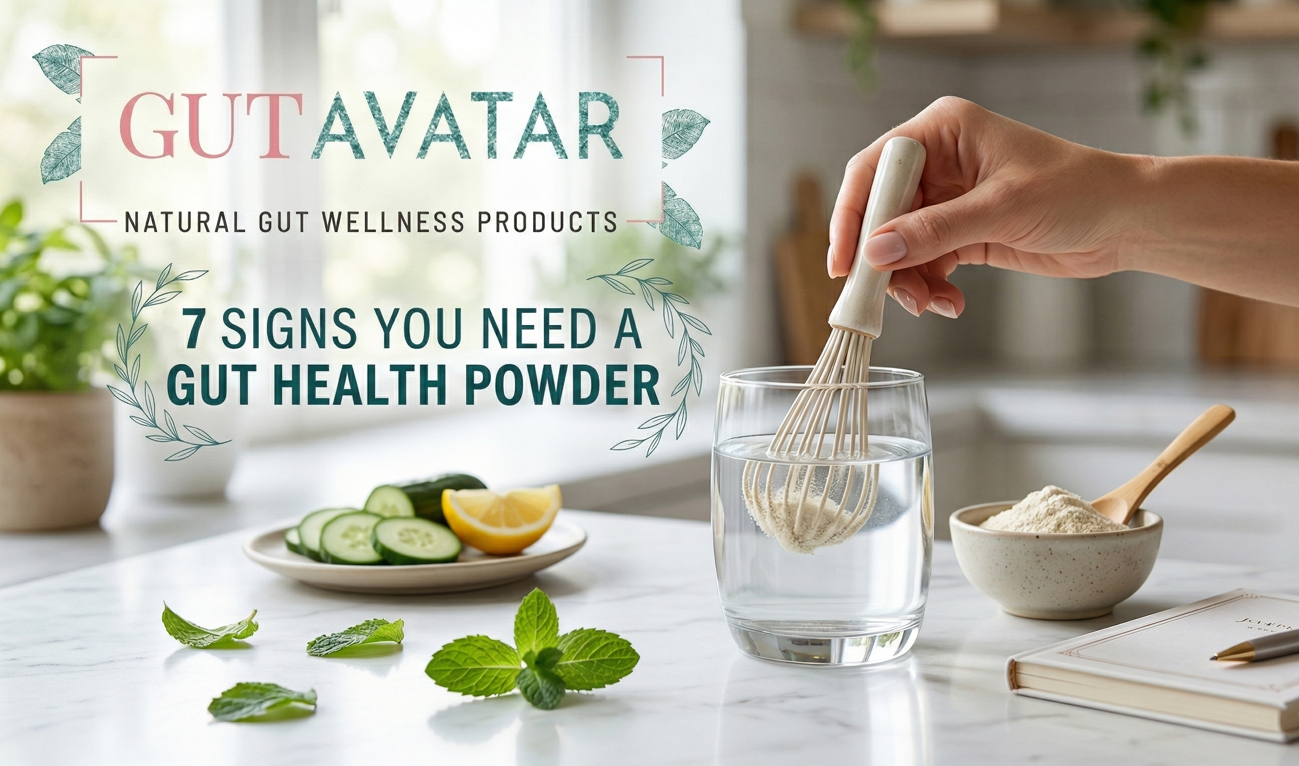 Premium GutAvtar gut health powder formulated for daily microbiome balance, bloating relief, and advanced digestive support.